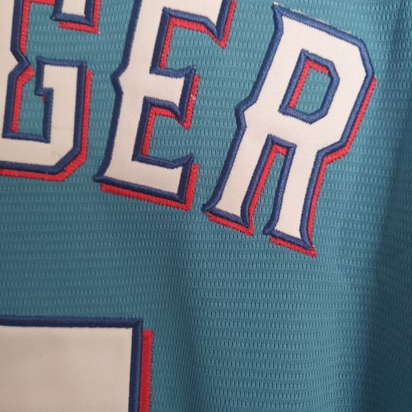 Corey Seager Texas Rangers Baby Blue Stitched Jersey - Picture 3 of 14